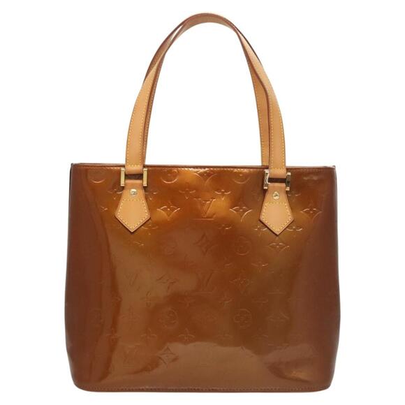 LOUIS VUITTON Monogram Vernis Houston Hand Bag Bronze M91122 - Picture 3 of 13